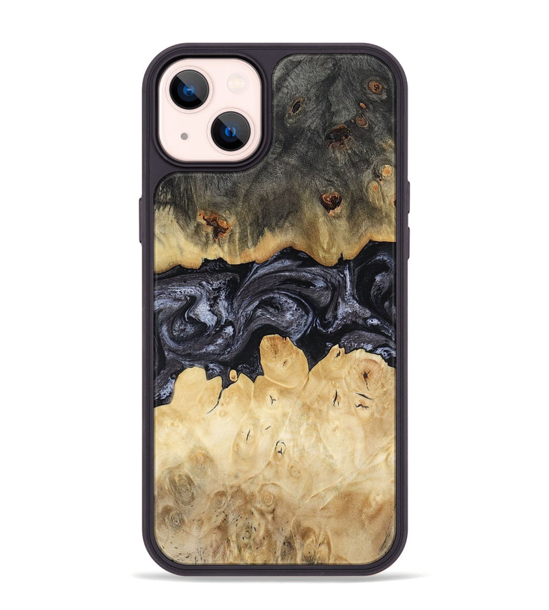 iPhone 14 Plus Wood Phone Case - Pennie (Black & White, 817628)