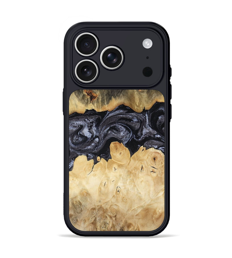 iPhone 17 Pro Wood Phone Case - Pennie (Black & White, 817628)