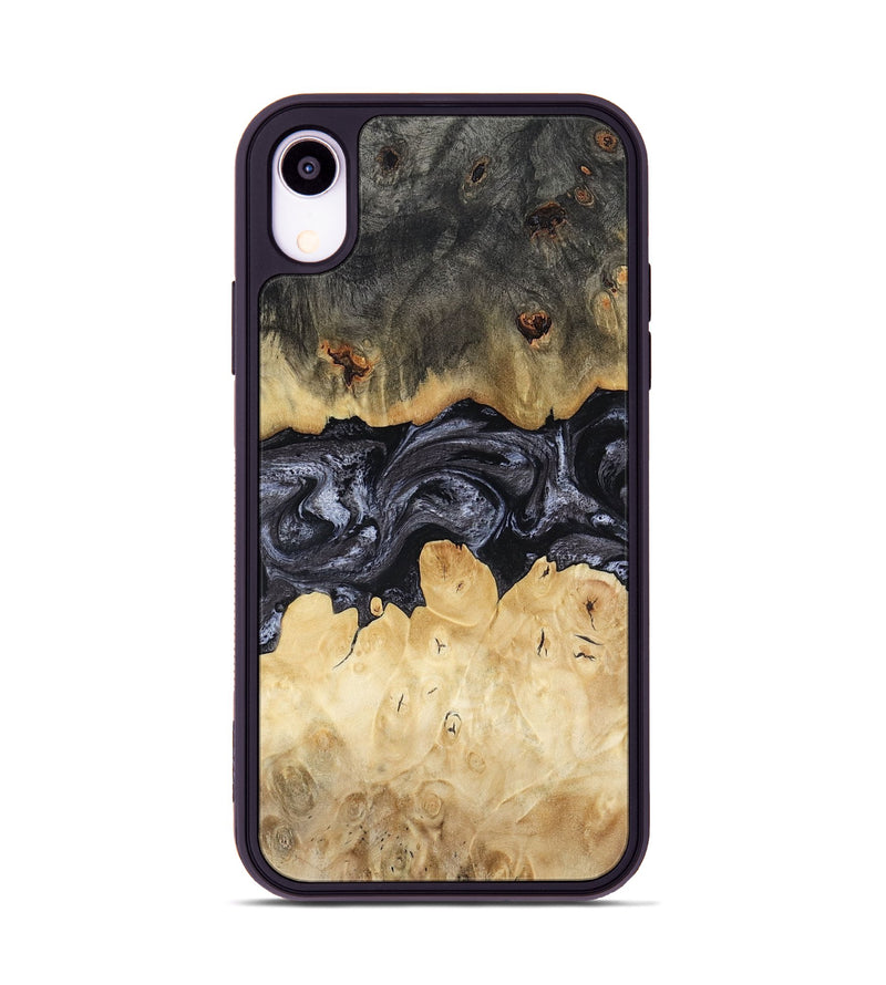 iPhone Xr Wood Phone Case - Pennie (Black & White, 817628)
