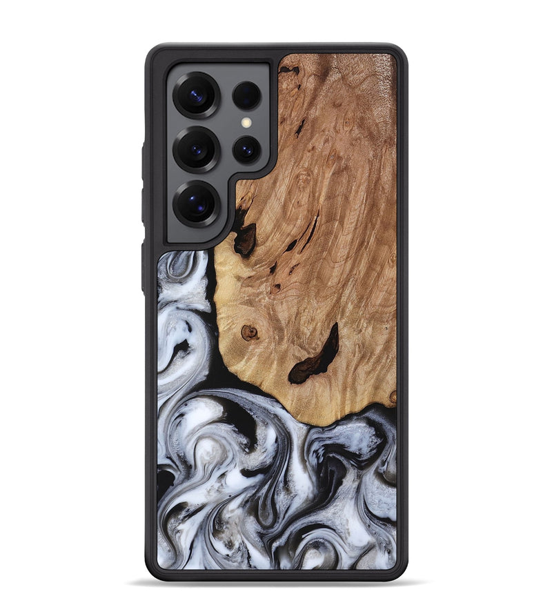Galaxy S25 Ultra Wood Phone Case - Arielle (Black & White, 817629)