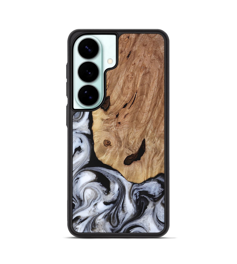 Galaxy S26 Wood Phone Case - Arielle (Black & White, 817629)
