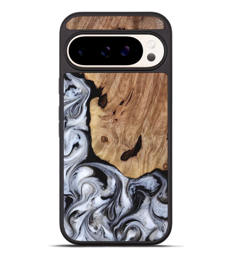 Pixel 9 Pro XL Wood Phone Case - Arielle (Black & White, 817629)