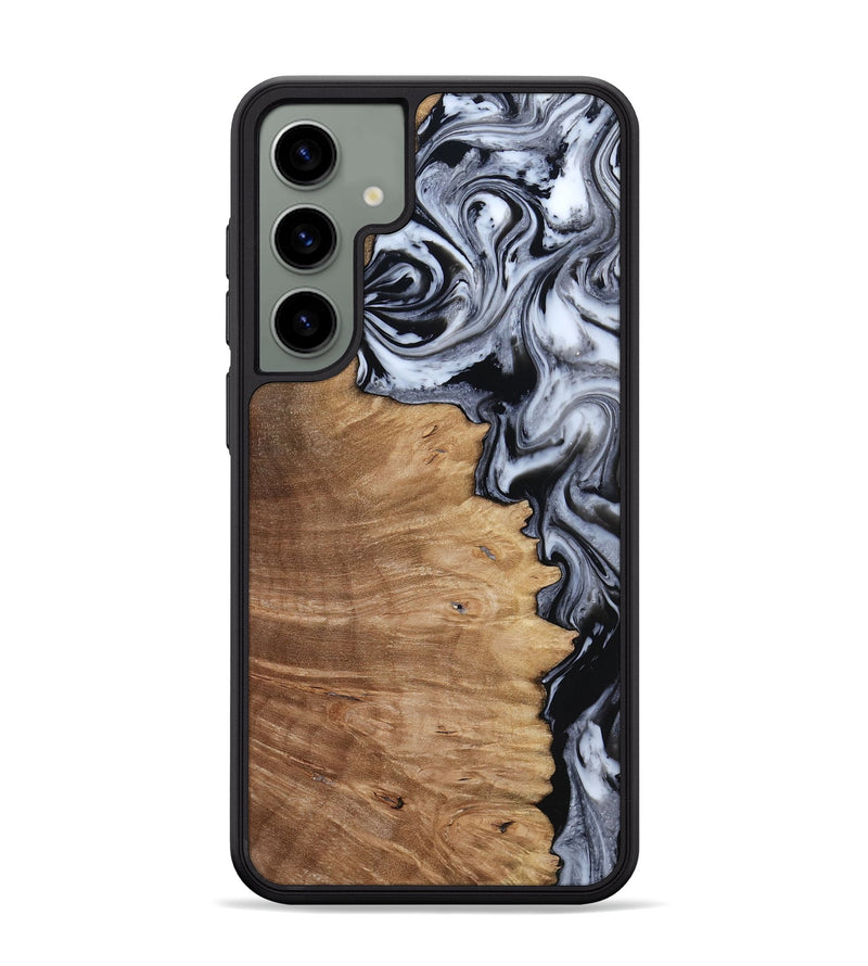 Galaxy S24 Plus Wood Phone Case - Aracely (Black & White, 817630)