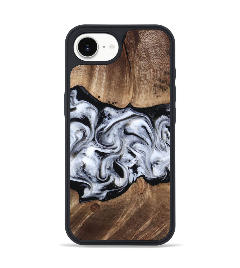 iPhone 16e Wood Phone Case - America (Black & White, 817631)