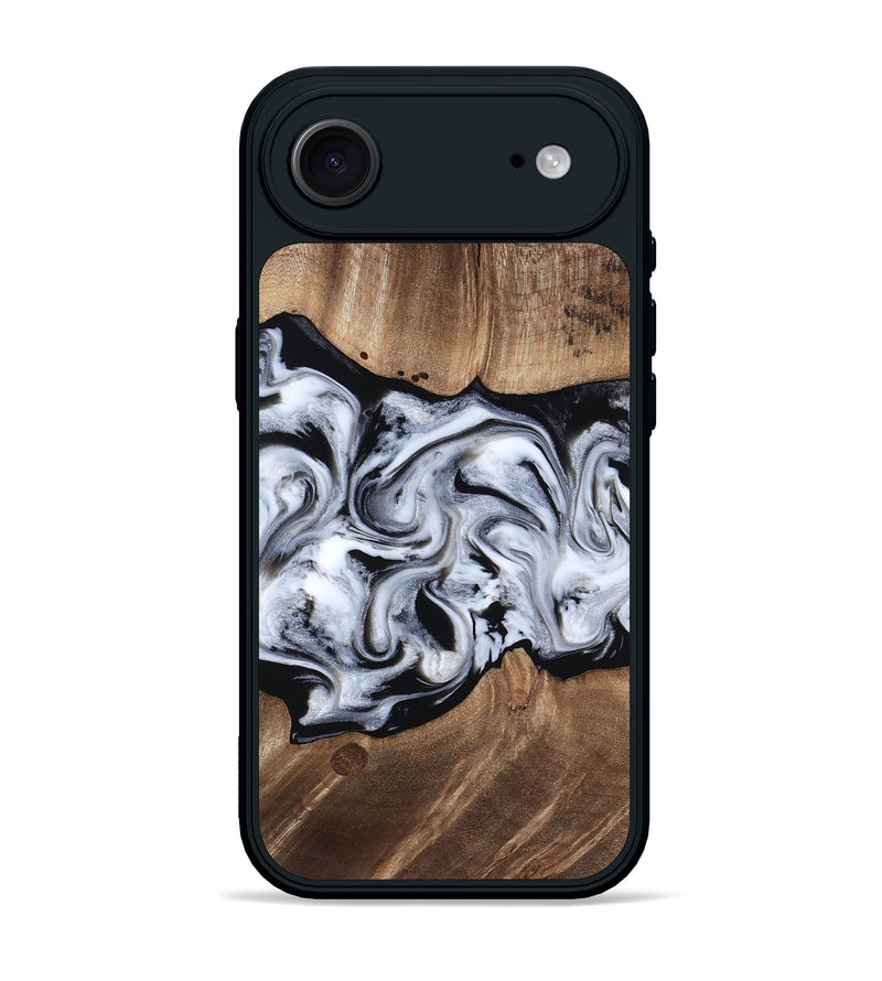 iPhone 17 Air Wood Phone Case - America (Black & White, 817631)