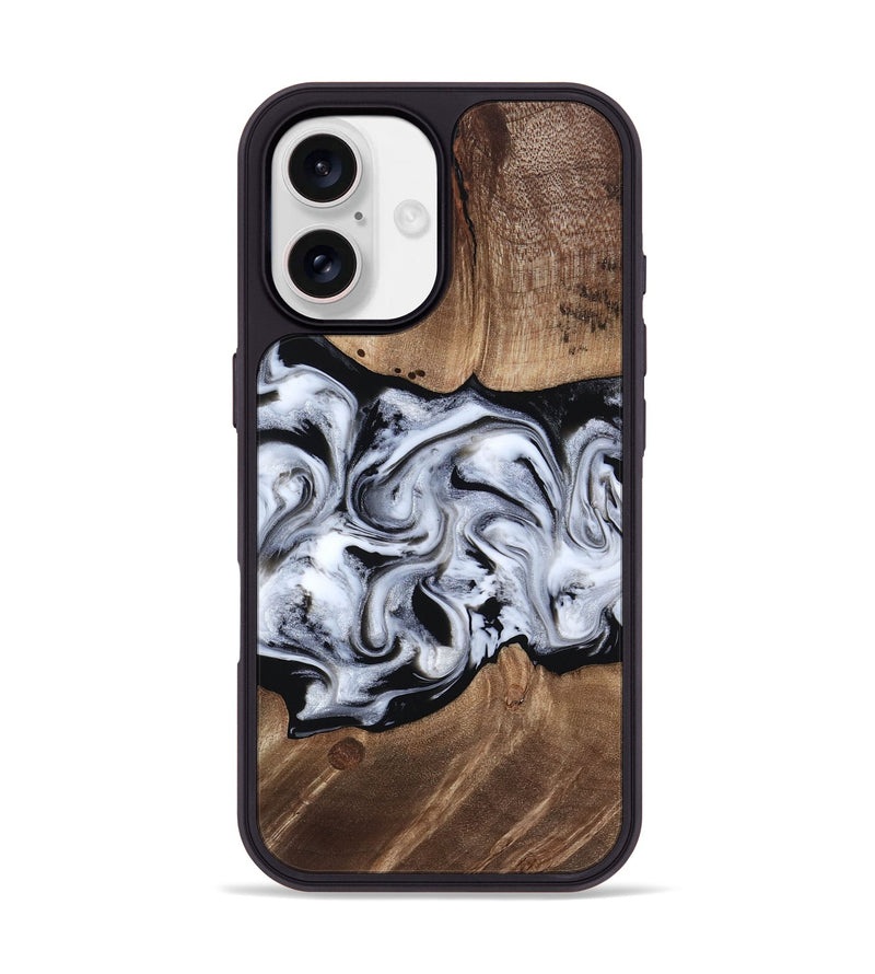 iPhone 17 Wood Phone Case - America (Black & White, 817631)