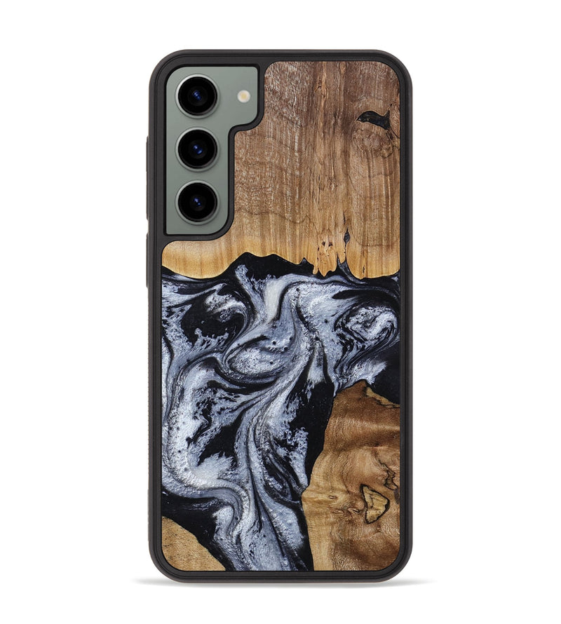Galaxy S23 Plus Wood Phone Case - Kanisha (Black & White, 817632)