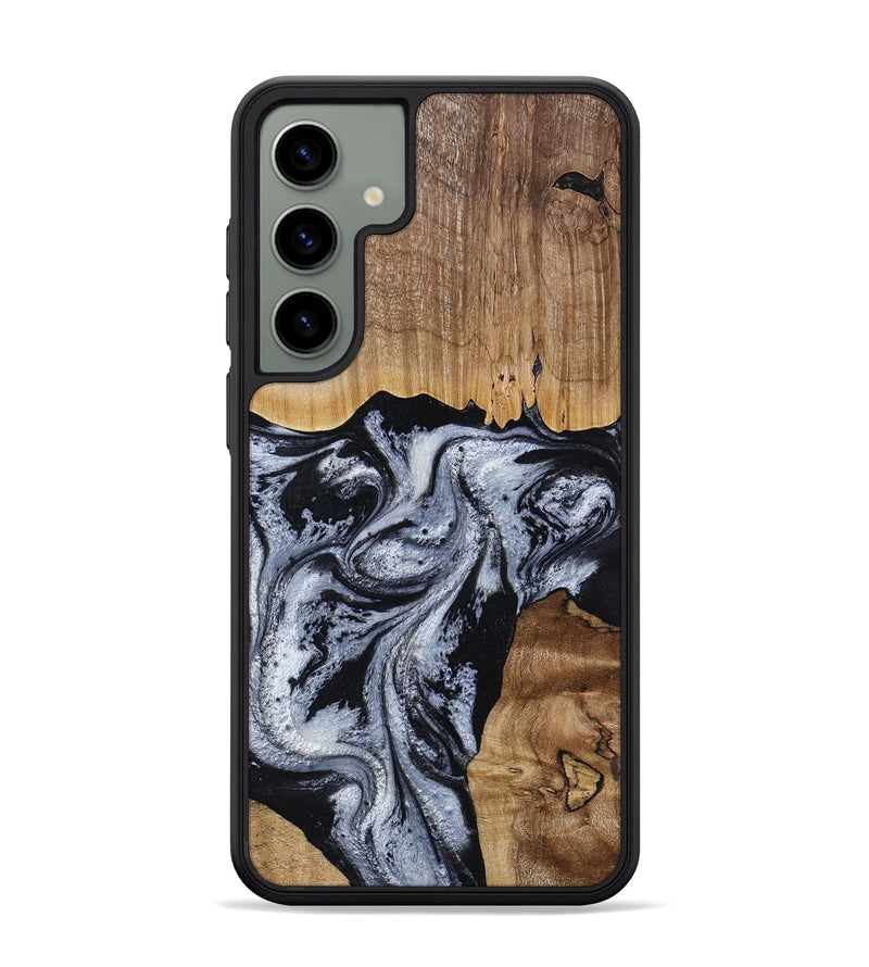 Galaxy S24 Plus Wood Phone Case - Kanisha (Black & White, 817632)