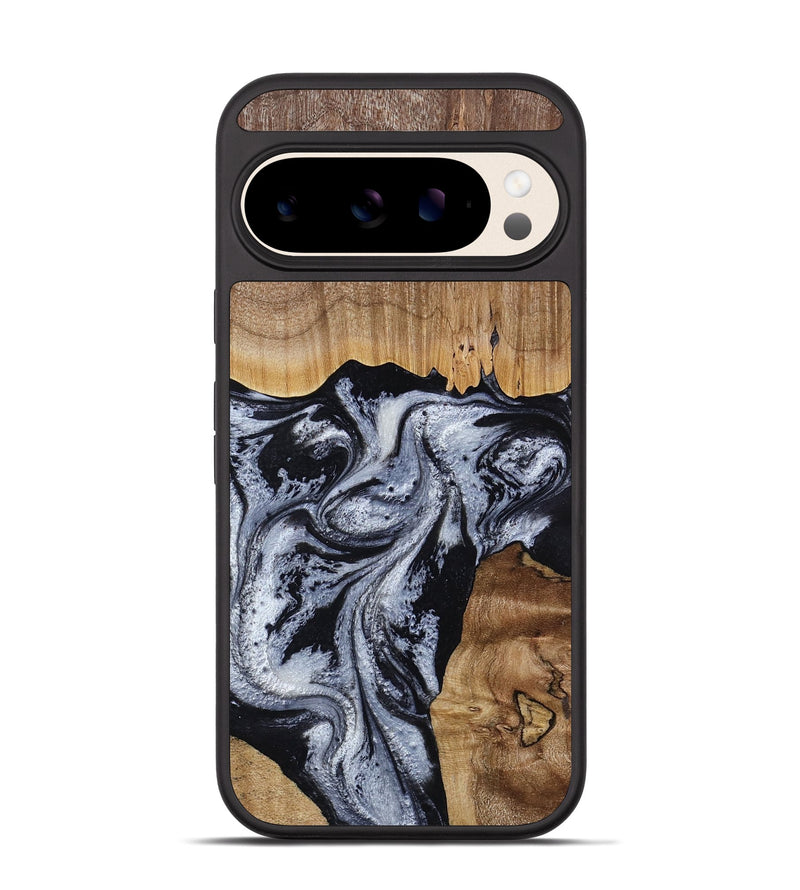 Pixel 10 Wood Phone Case - Kanisha (Black & White, 817632)
