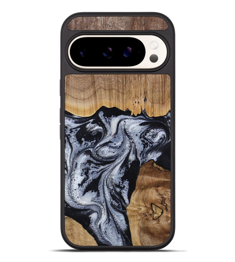 Pixel 9 Pro XL Wood Phone Case - Kanisha (Black & White, 817632)