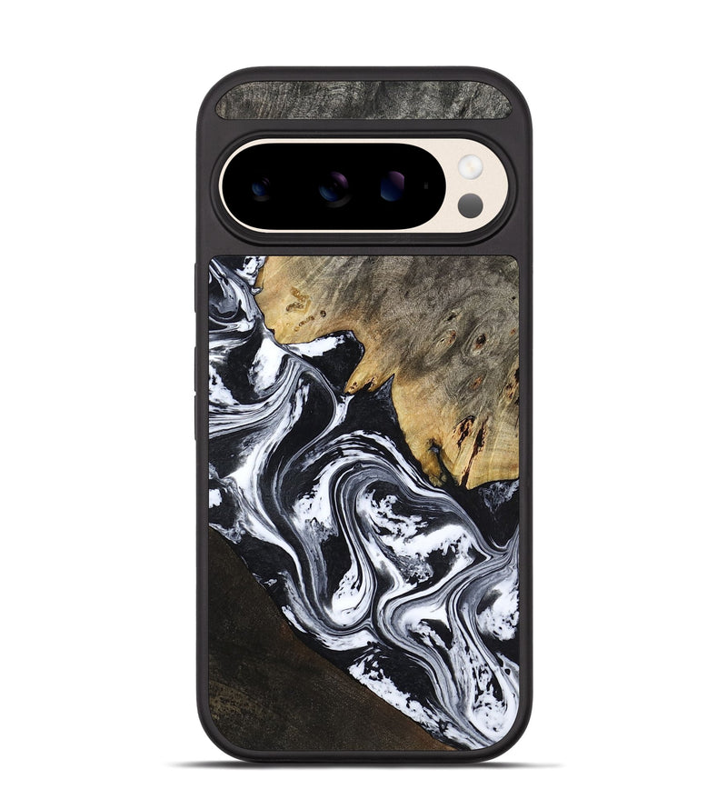 Pixel 10 Wood Phone Case - Tyler (Black & White, 817633)
