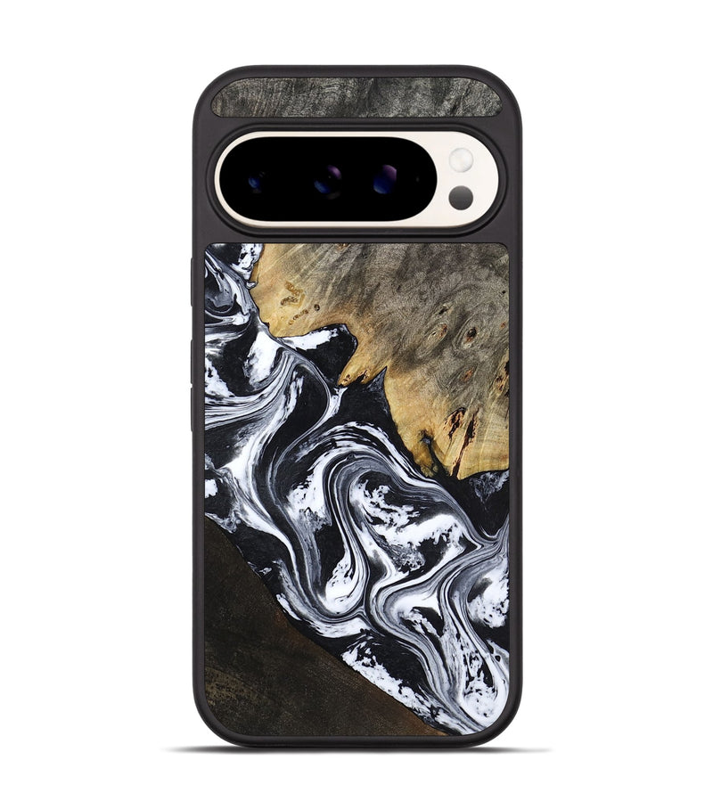 Pixel 9 Wood Phone Case - Tyler (Black & White, 817633)