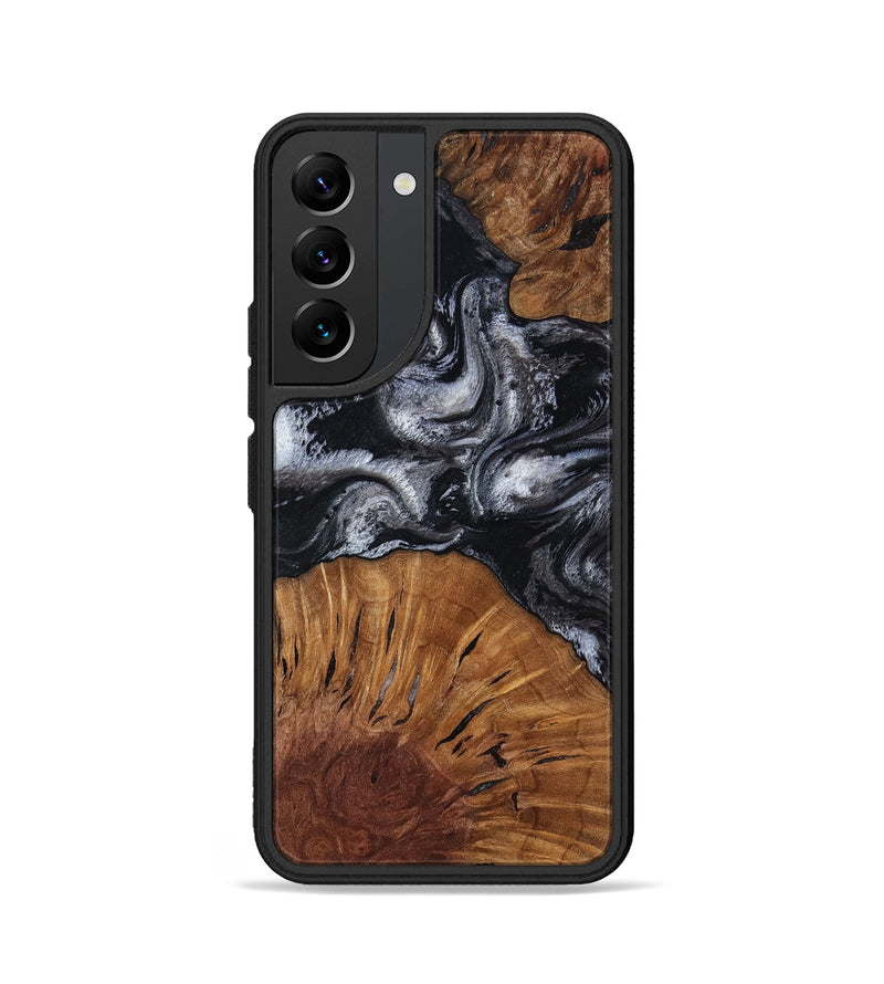 Galaxy S22 Wood Phone Case - Skye (Black & White, 817634)