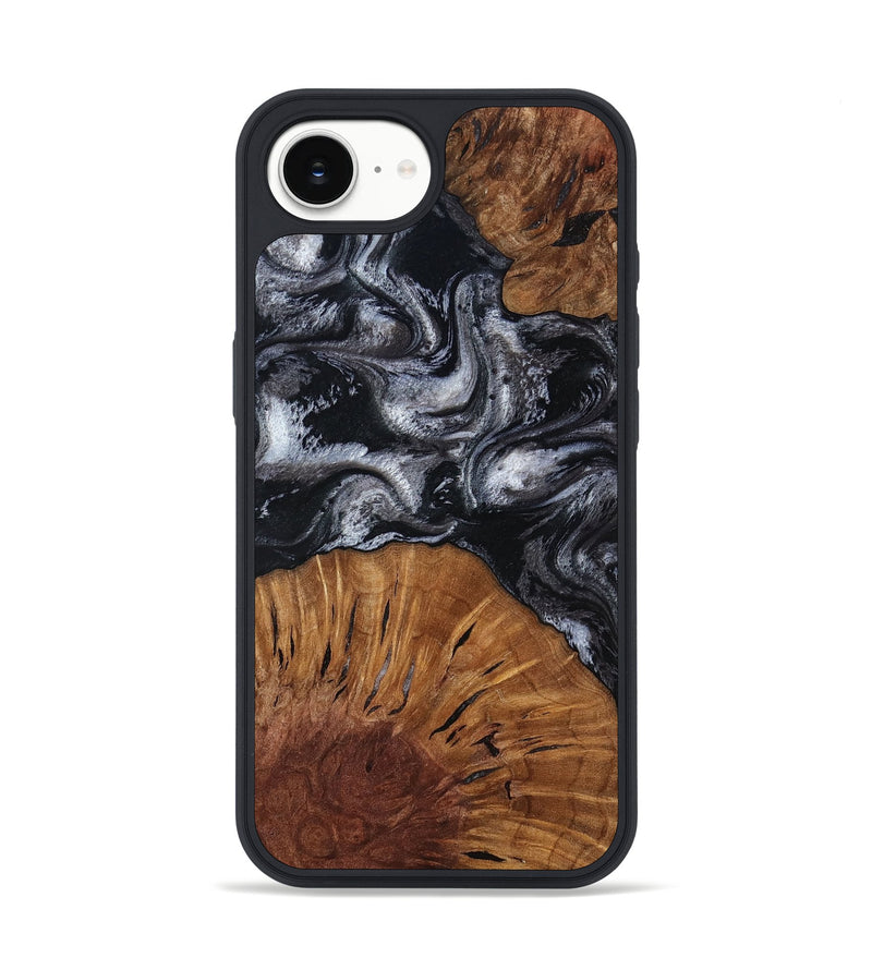 iPhone 16e Wood Phone Case - Skye (Black & White, 817634)