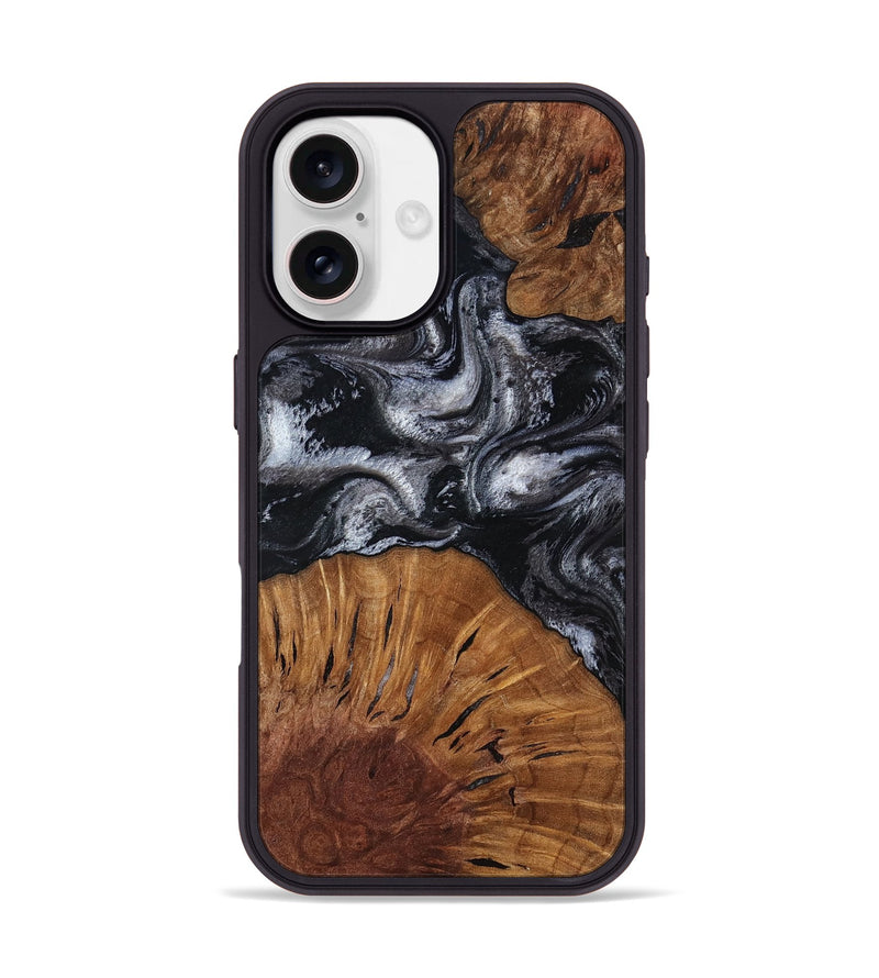 iPhone 17 Wood Phone Case - Skye (Black & White, 817634)