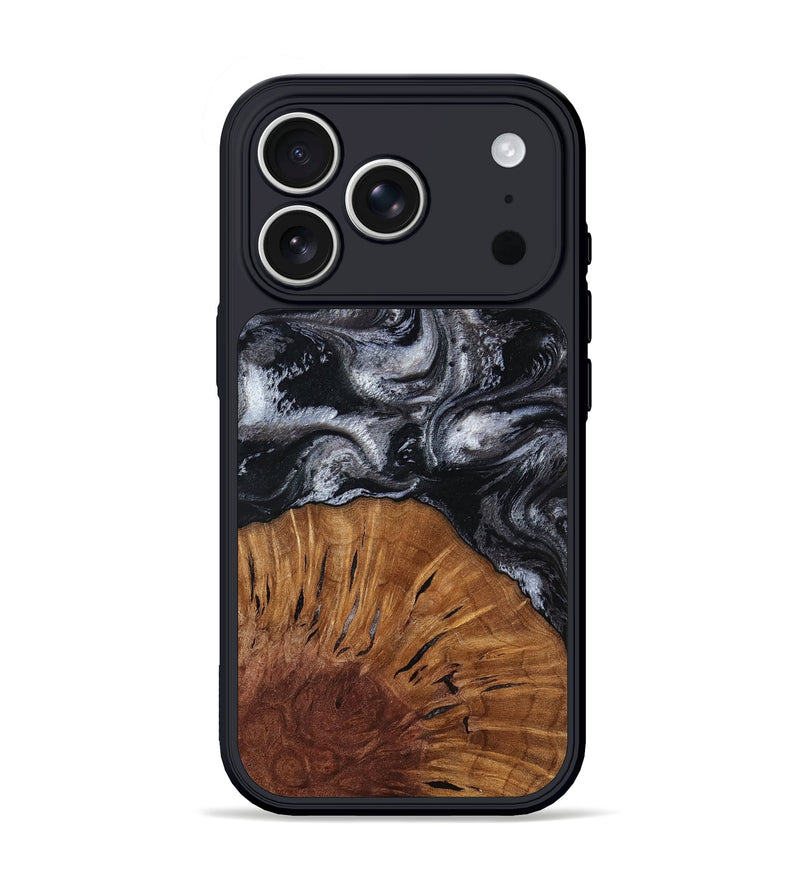 iPhone 17 Pro Wood Phone Case - Skye (Black & White, 817634)