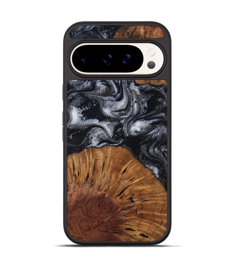 Pixel 9 Wood Phone Case - Skye (Black & White, 817634)