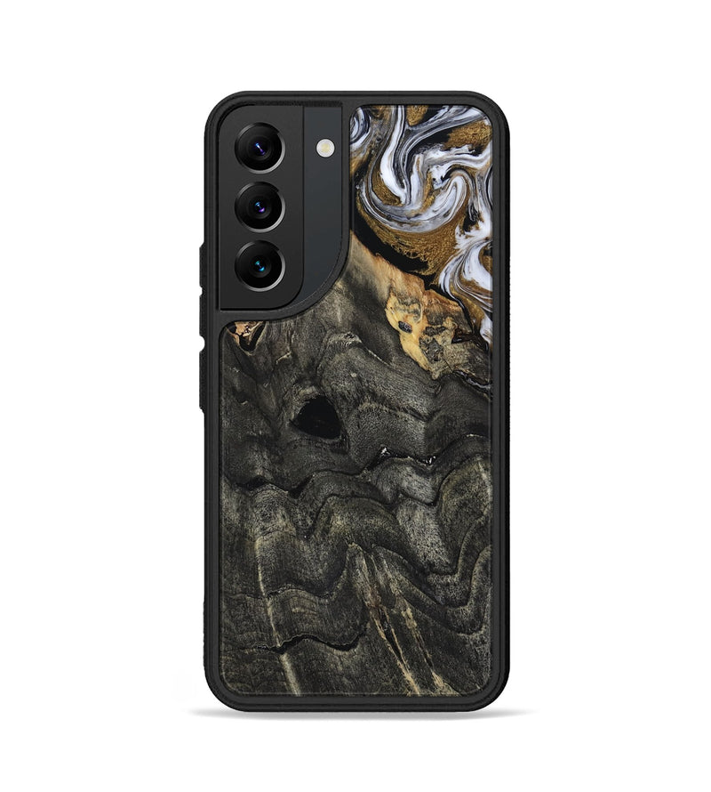 Galaxy S22 Wood Phone Case - Shelia (Black & White, 817635)