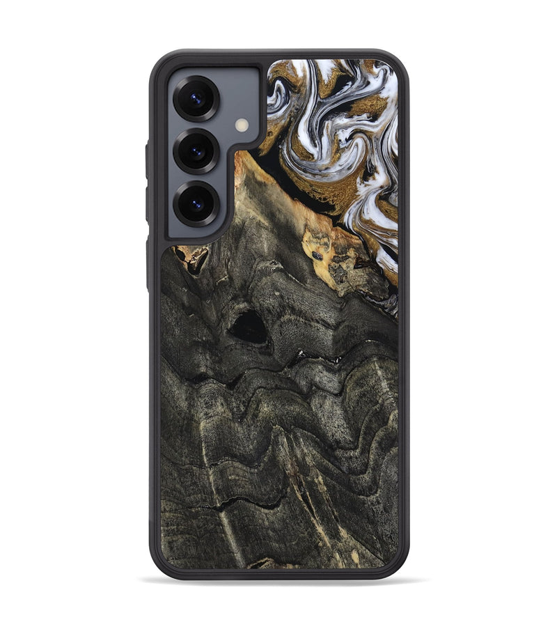 Galaxy S25 Plus Wood Phone Case - Shelia (Black & White, 817635)