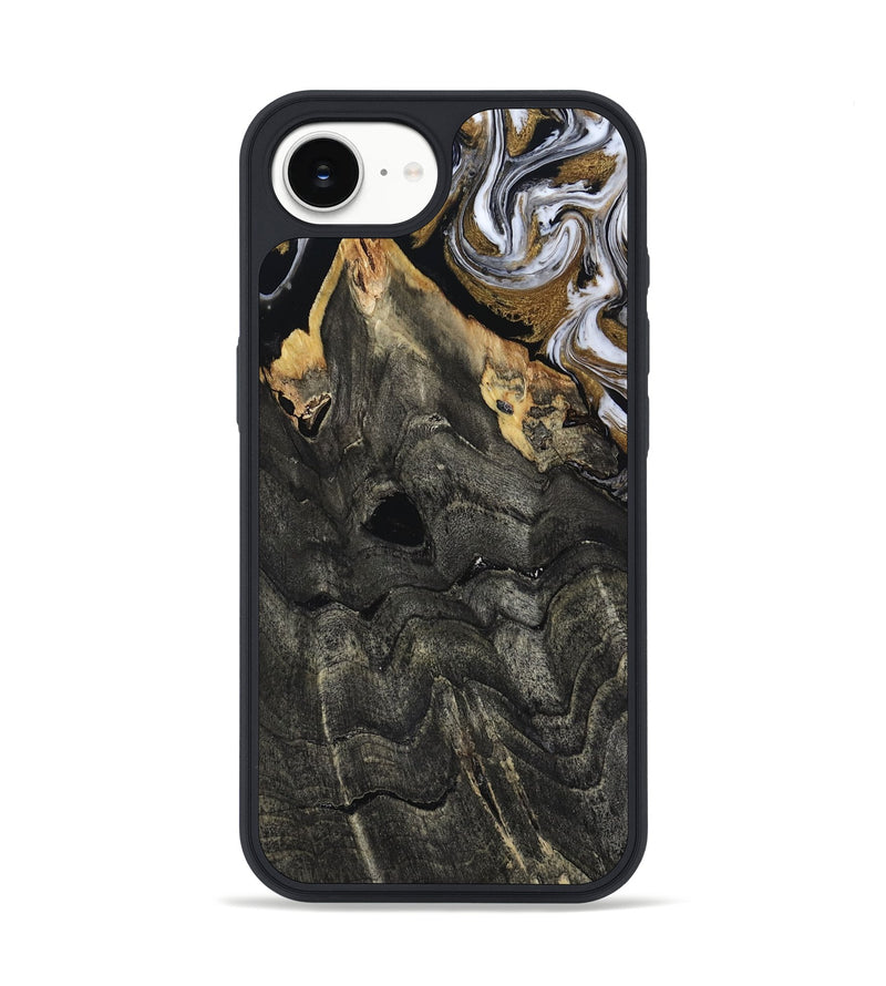 iPhone 16e Wood Phone Case - Shelia (Black & White, 817635)