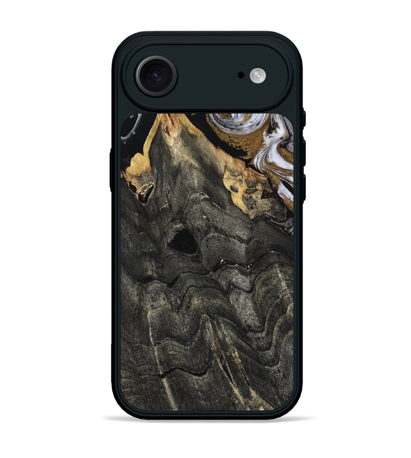 iPhone 17 Air Wood Phone Case - Shelia (Black & White, 817635)