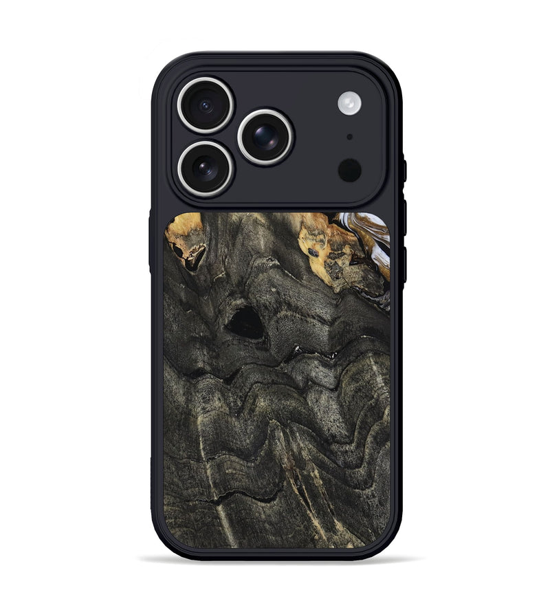 iPhone 17 Pro Wood Phone Case - Shelia (Black & White, 817635)