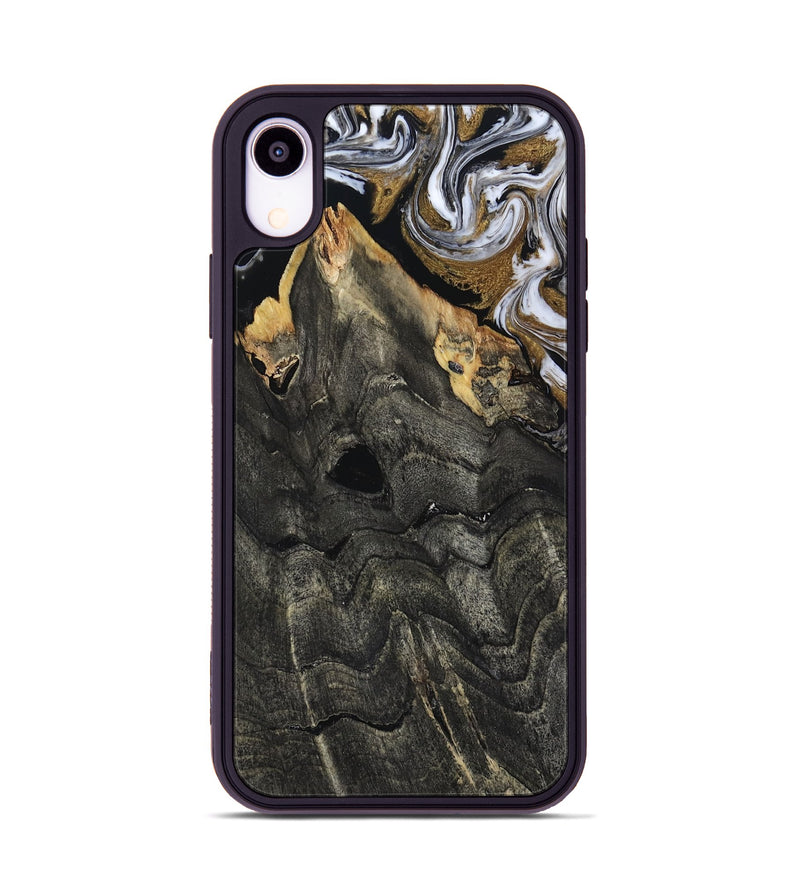 iPhone Xr Wood Phone Case - Shelia (Black & White, 817635)