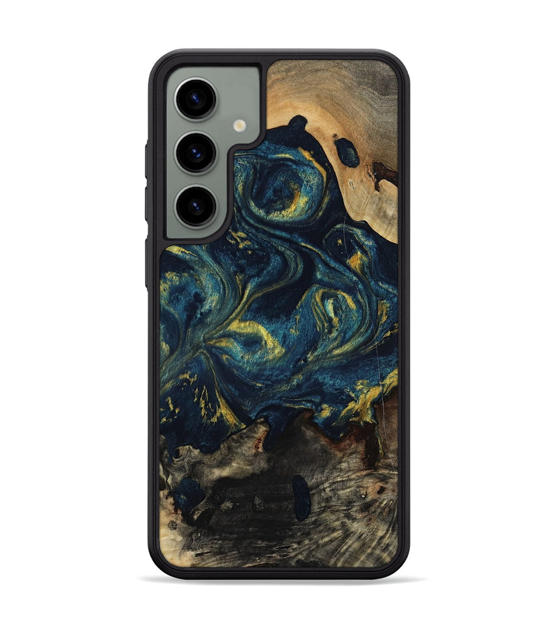 Galaxy S24 Plus Wood Phone Case - Linda (Teal & Gold, 817636)