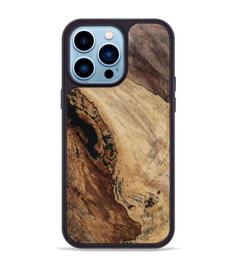 iPhone 14 Pro Max Wood Phone Case - Shelbi (Wood Burl, 817639)