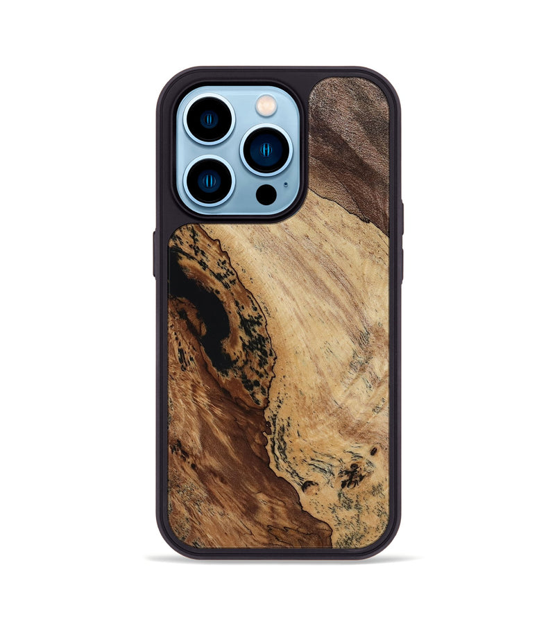 iPhone 14 Pro Wood Phone Case - Shelbi (Wood Burl, 817639)