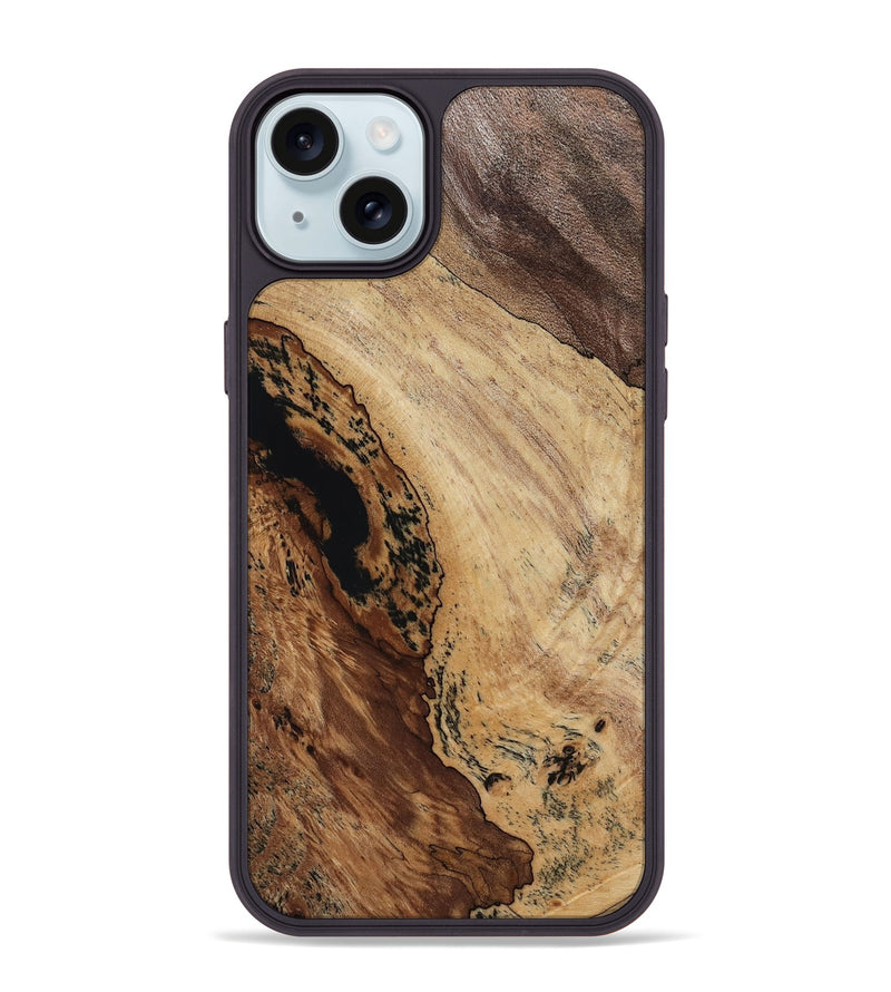iPhone 15 Plus Wood Phone Case - Shelbi (Wood Burl, 817639)