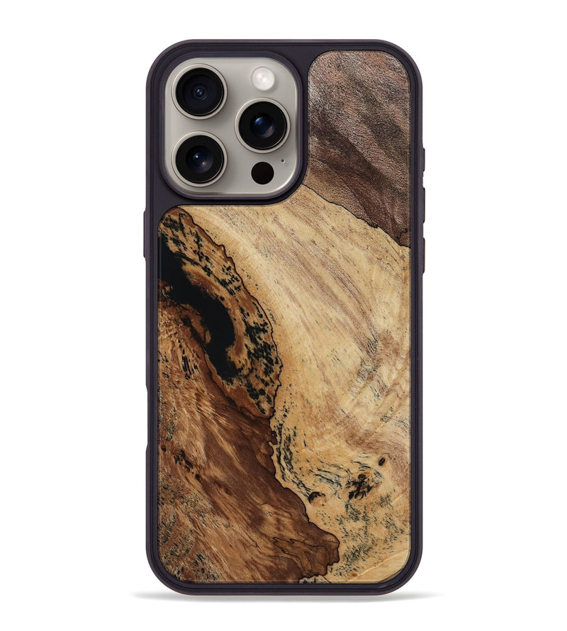 iPhone 16 Pro Max Wood Phone Case - Shelbi (Wood Burl, 817639)