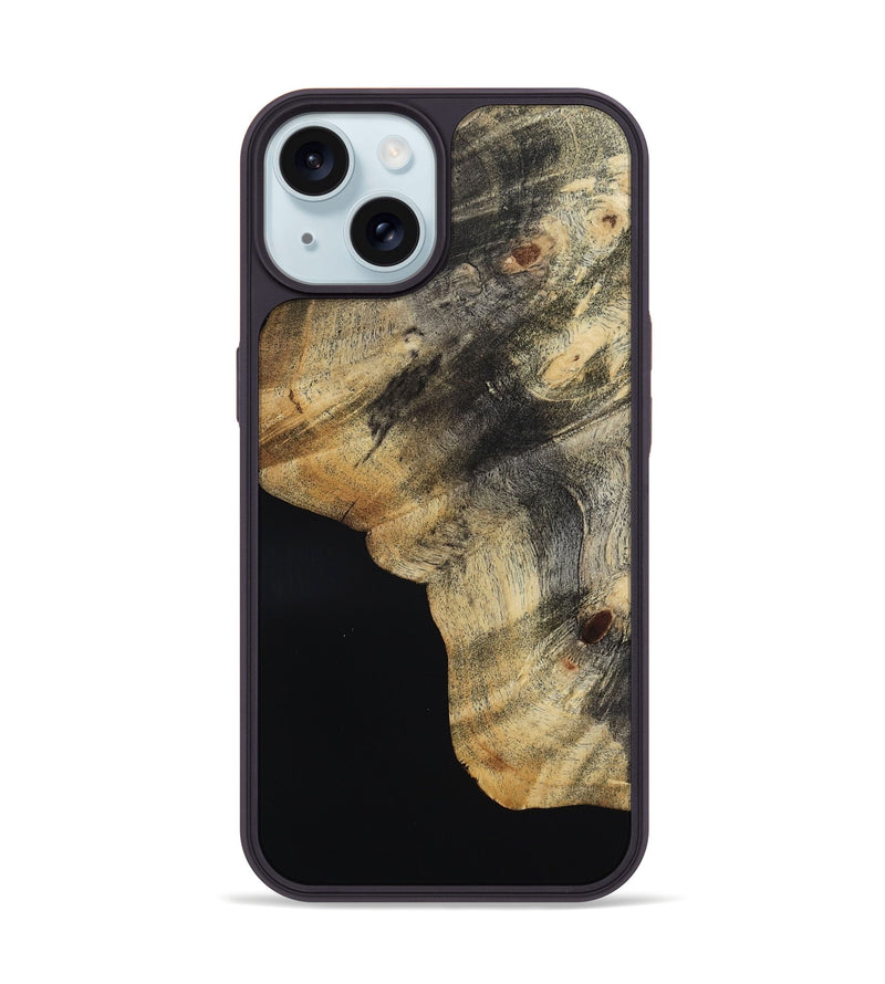 iPhone 15 Wood Phone Case - Ora (Wood Burl, 817641)