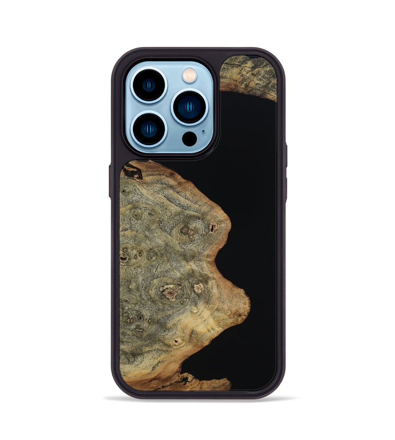iPhone 14 Pro Wood Phone Case - Hugh (Wood Burl, 817643)