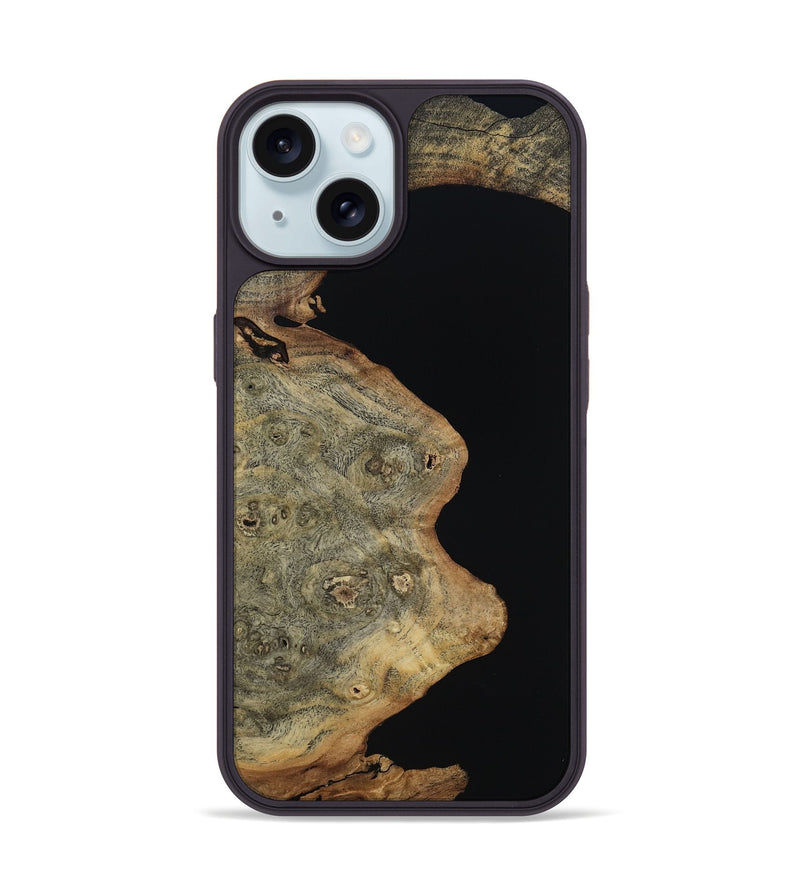 iPhone 15 Wood Phone Case - Hugh (Wood Burl, 817643)