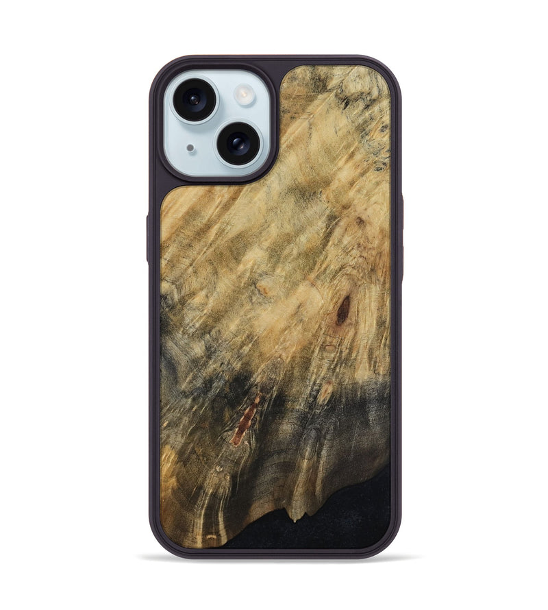 iPhone 15 Wood Phone Case - Meaghan (Wood Burl, 817649)