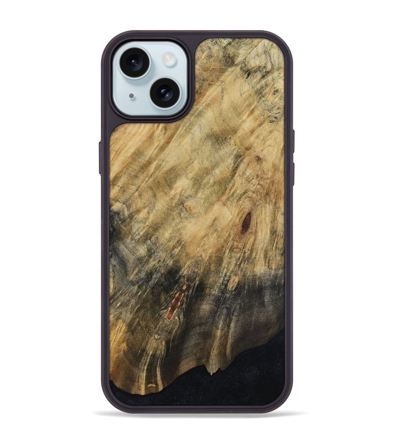 iPhone 15 Plus Wood Phone Case - Meaghan (Wood Burl, 817649)