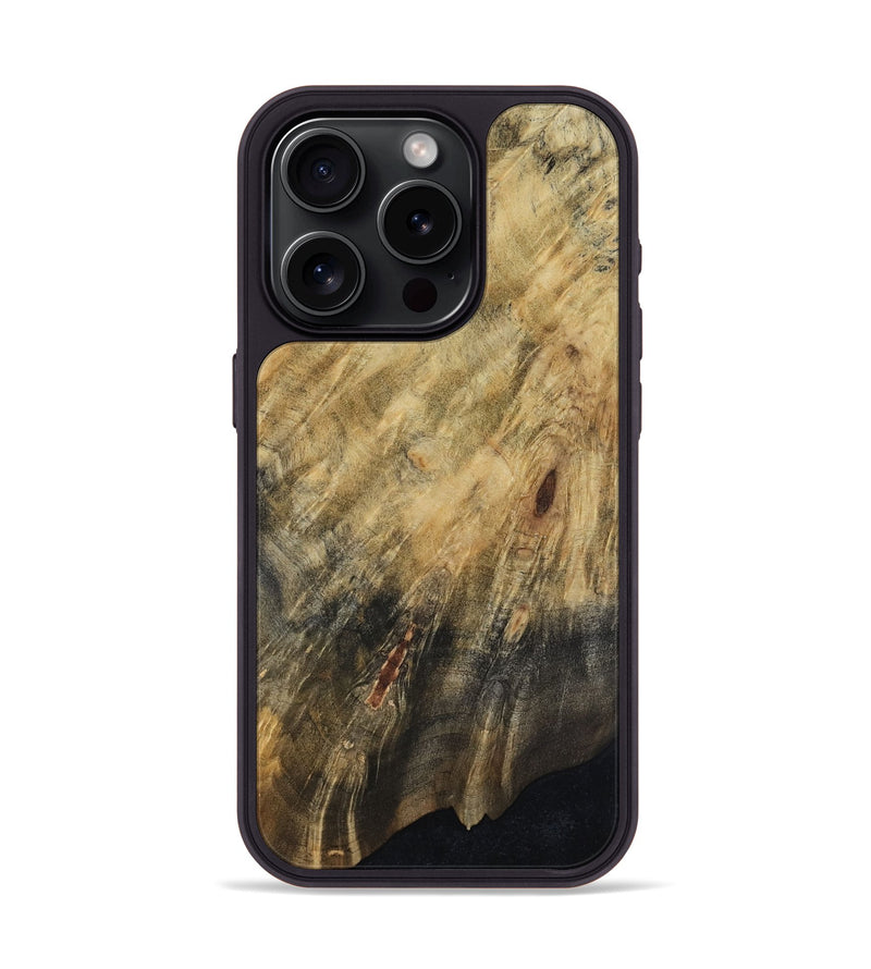 iPhone 15 Pro Wood Phone Case - Meaghan (Wood Burl, 817649)