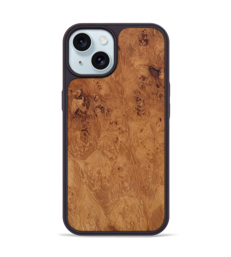 iPhone 15 Wood Phone Case - Zola (Wood Burl, 817650)