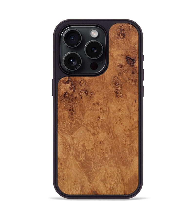 iPhone 15 Pro Wood Phone Case - Zola (Wood Burl, 817650)