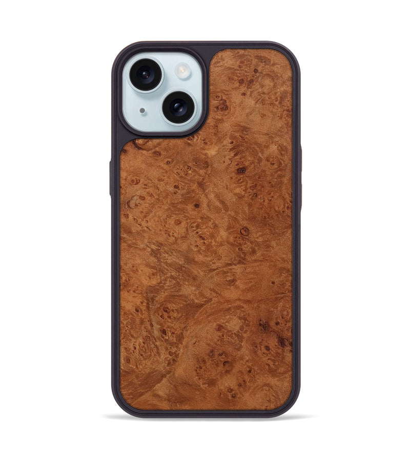 iPhone 15 Wood Phone Case - Dave (Wood Burl, 817651)