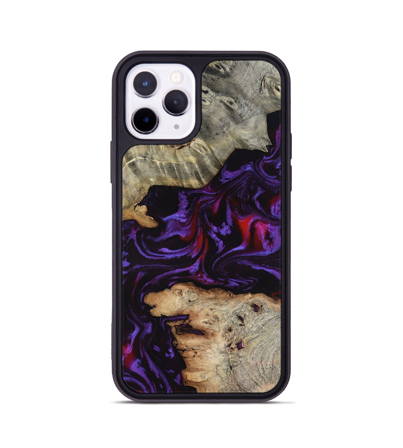 iPhone 11 Pro Wood Phone Case - Amelie (Purple, 817652)