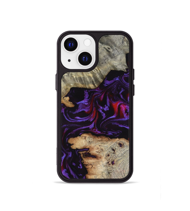 iPhone 13 mini Wood Phone Case - Amelie (Purple, 817652)