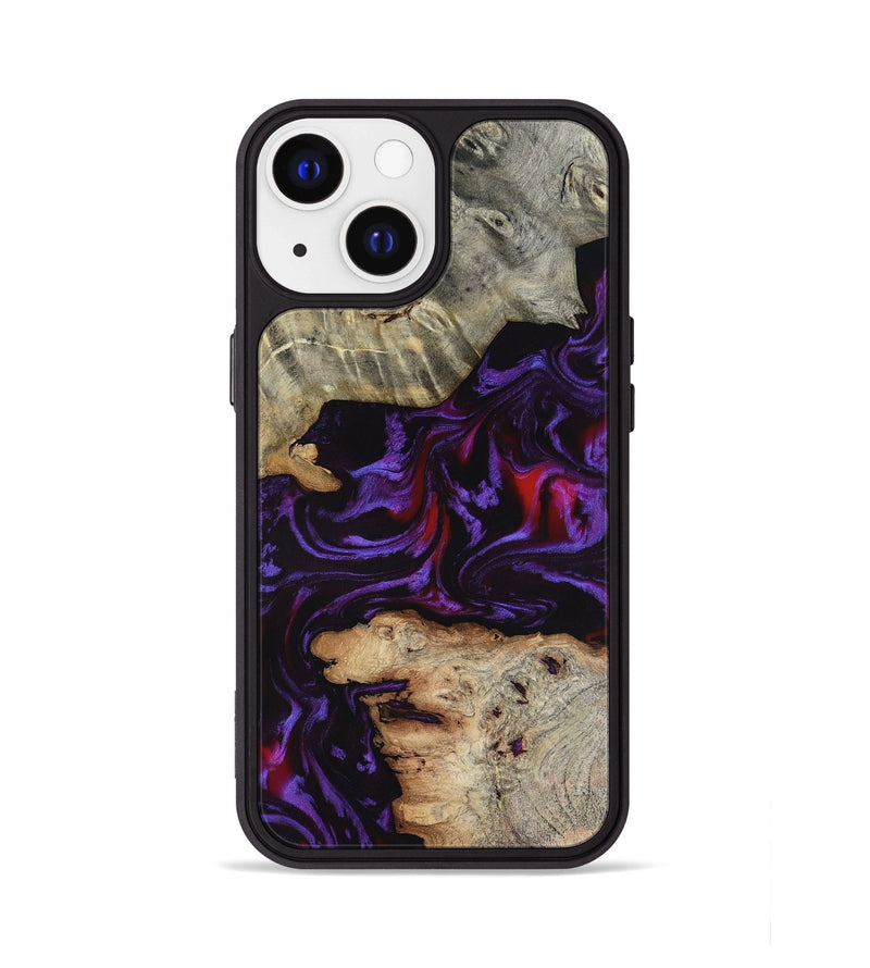 iPhone 13 Wood Phone Case - Amelie (Purple, 817652)