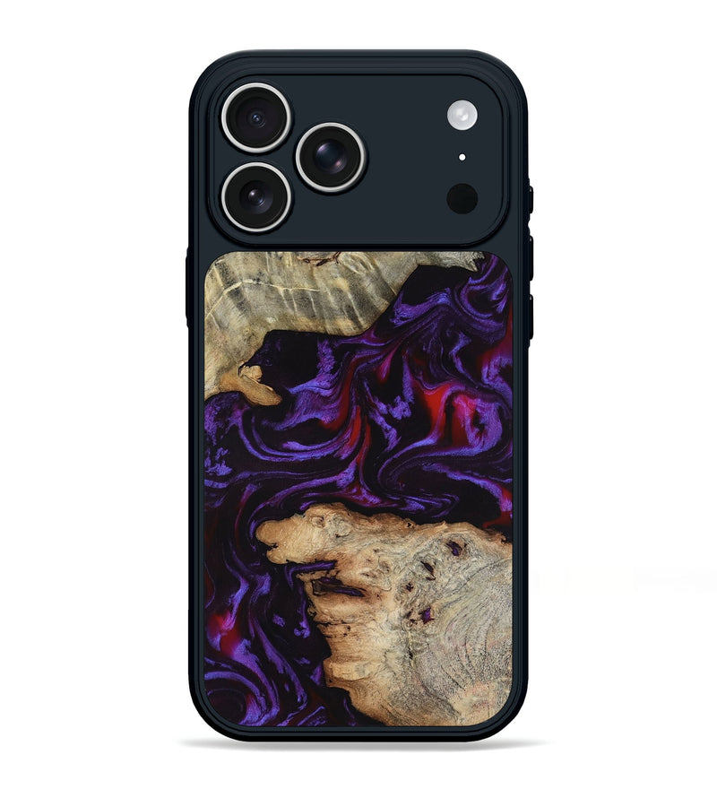 iPhone 17 Pro Max Wood Phone Case - Amelie (Purple, 817652)