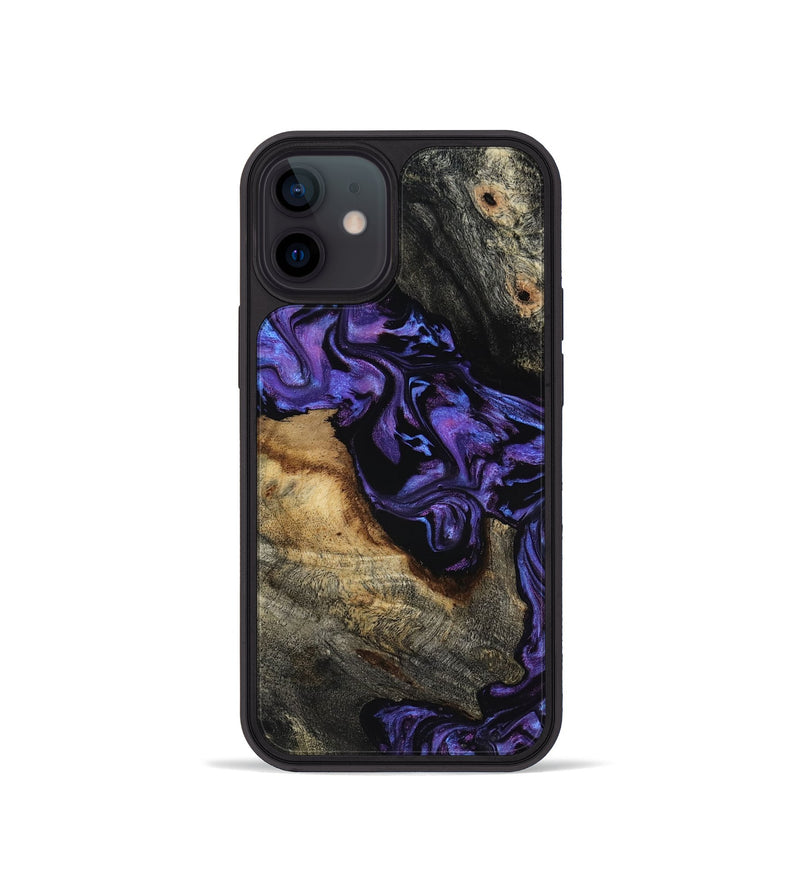 iPhone 12 mini Wood Phone Case - Maira (Purple, 817653)
