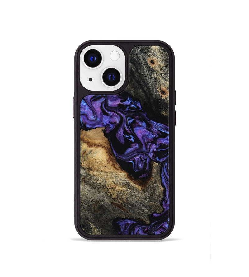 iPhone 13 mini Wood Phone Case - Maira (Purple, 817653)
