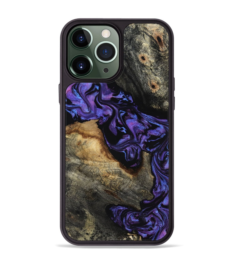 iPhone 13 Pro Max Wood Phone Case - Maira (Purple, 817653)