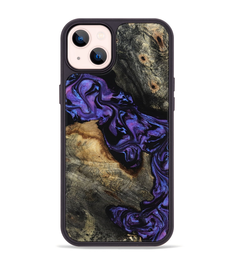 iPhone 14 Plus Wood Phone Case - Maira (Purple, 817653)