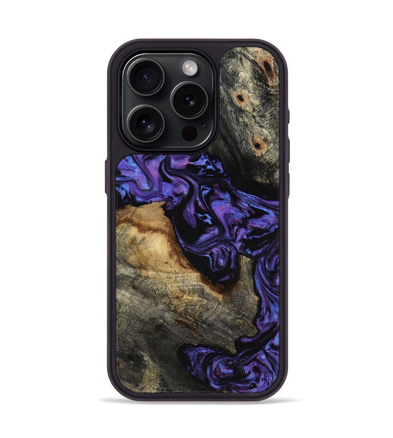 iPhone 15 Pro Wood Phone Case - Maira (Purple, 817653)